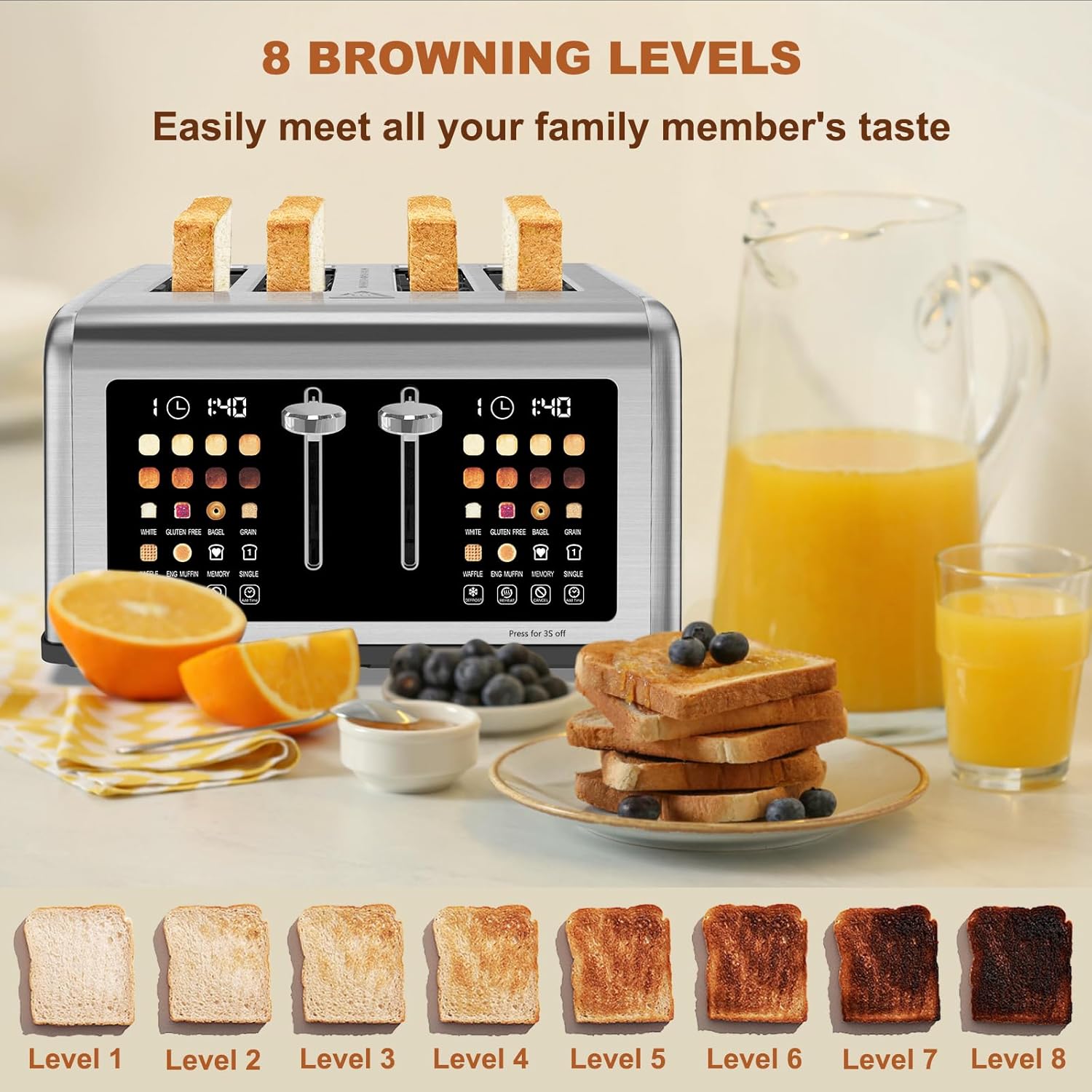 TOASTORA™ Smart Touch Toaster