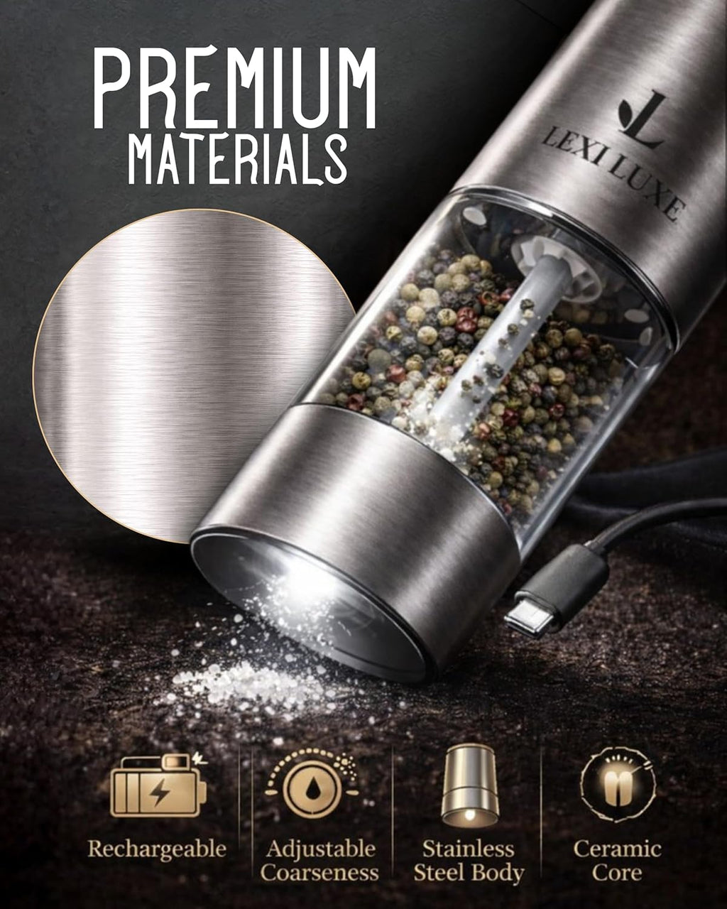 SPICORA™ Electric Grinder Set
